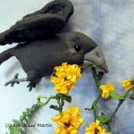 Crows Primitive Soft Sculpture Wall Hanging