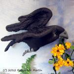 Crows Primitive Soft Sculpture Wall Hanging