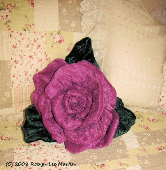 Rose Soft Sculpture Pillow Ringbearer Wedding